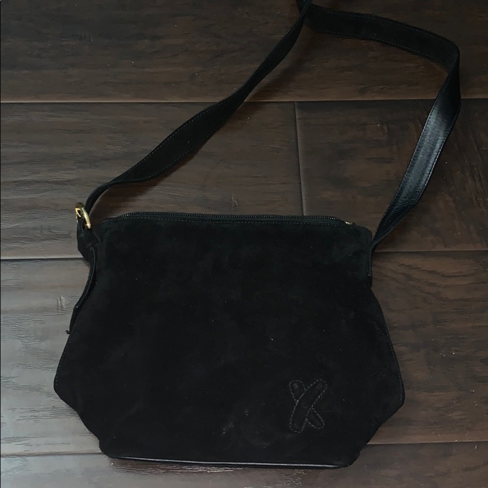Black Suede Paloma Picasso Purse